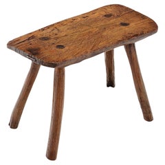 Arte Povera Italienischer Antiker Hocker