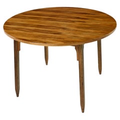 Arte Sano Weißer Nussbaum "Butternut" Runder Esstisch:: hergestellt in Kolumbien