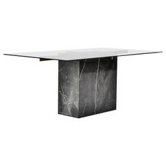 Artedi Dining Table Black Marble, Italy, 1970