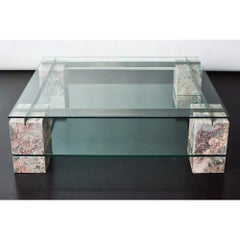 Artedi Glass Table, Italy 1970s
