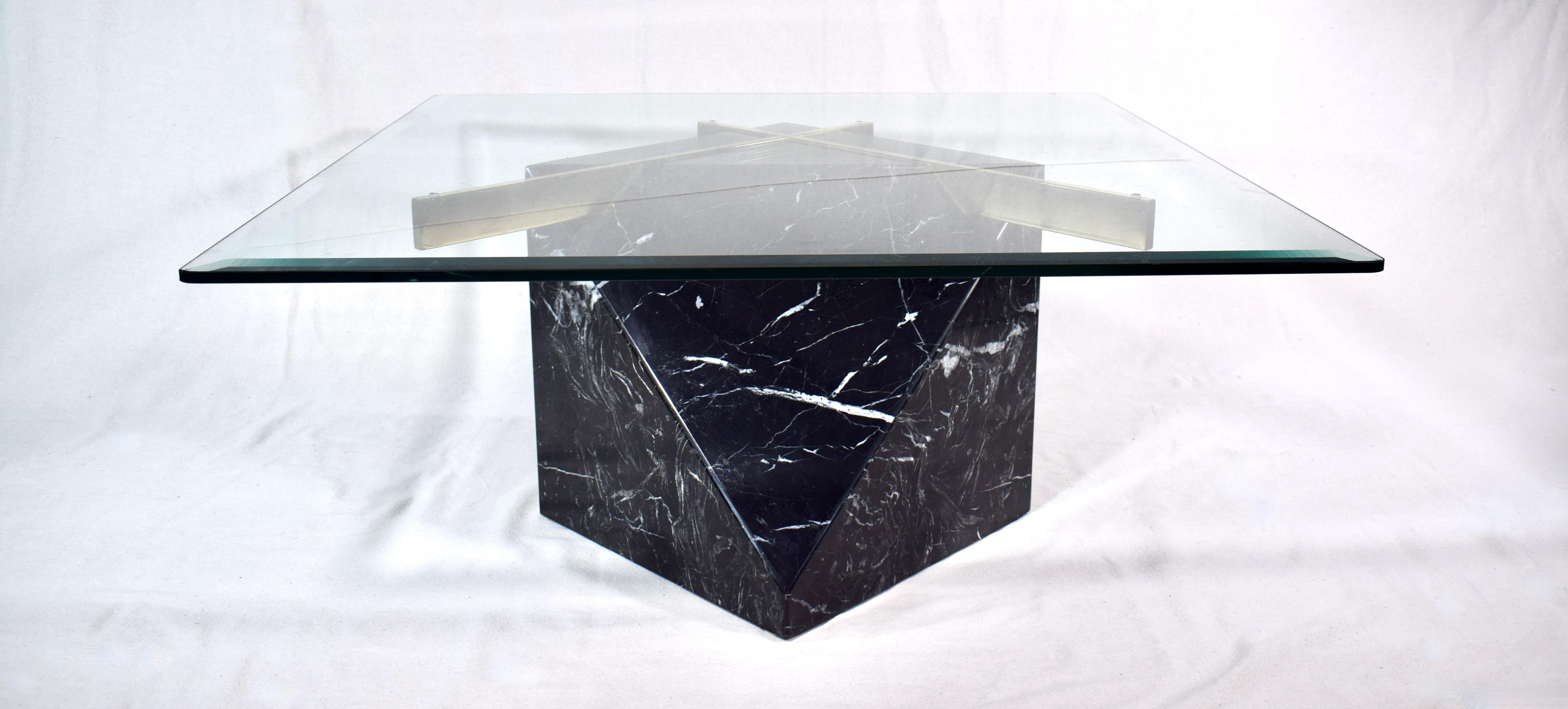 Artedi Nero Marble Coffee or Cocktail Table, Italy 3