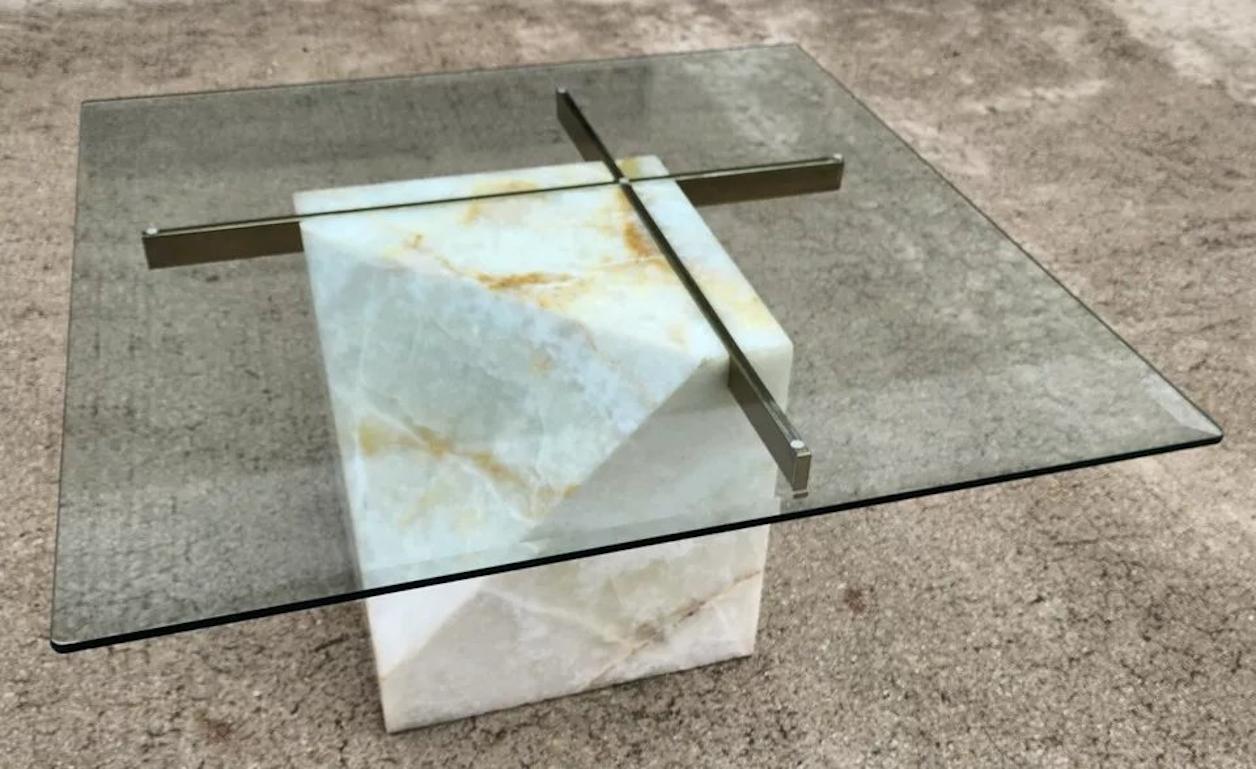 Artedi Onyx-Couchtisch Italienisch 1970er Jahre im Angebot 6