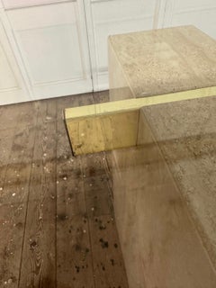 Postmoderner Esstisch aus Marmorglas von Artedi