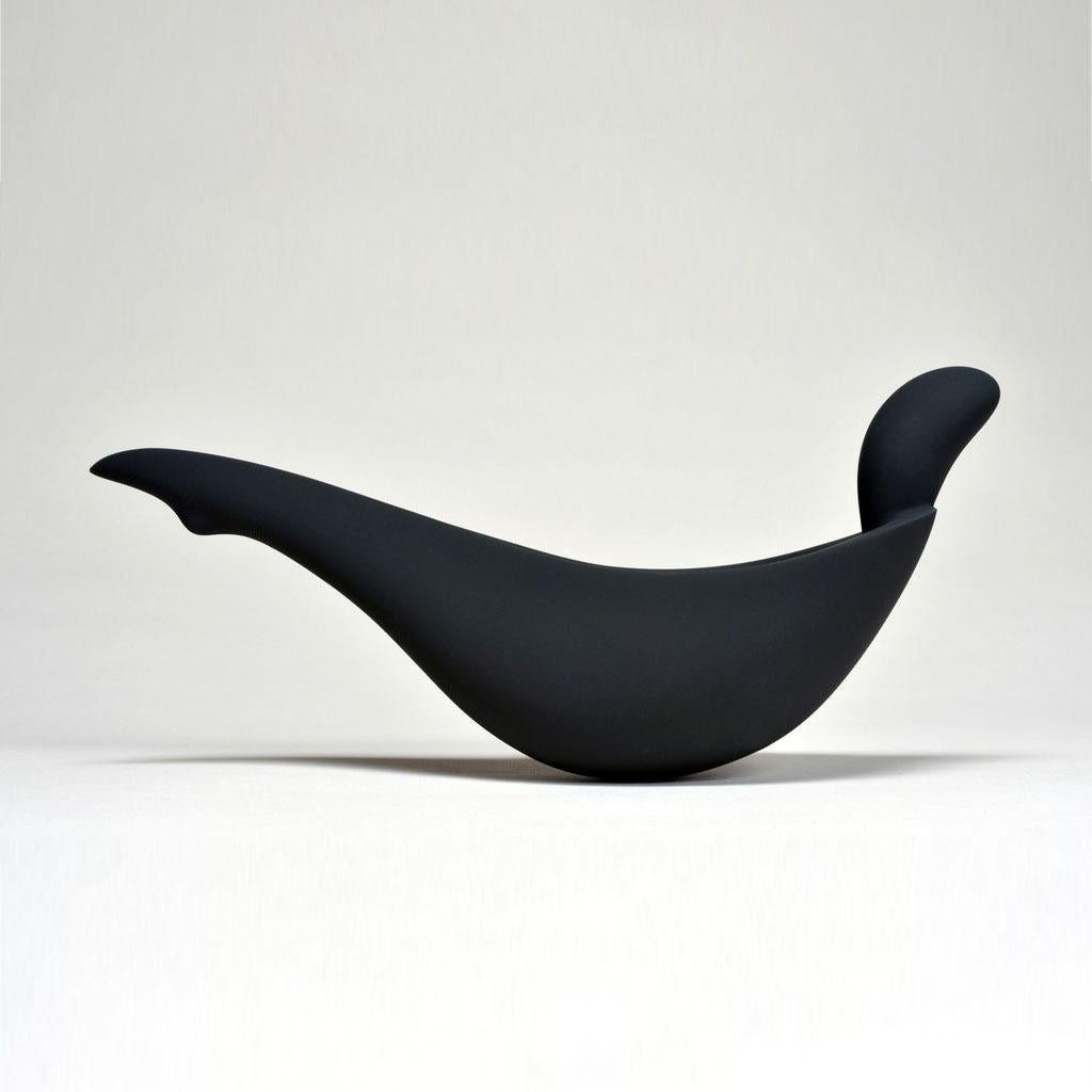 Modern Artefact by Aldo Bakker for Sèvres 'Black Bisque Porcelain' For Sale