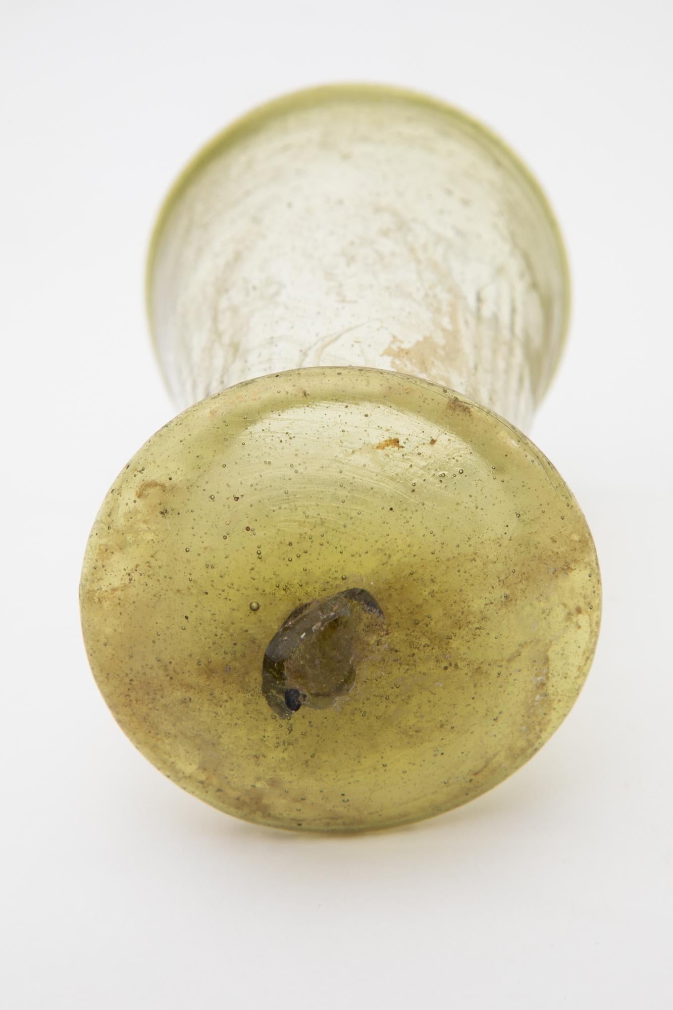 German Artefact Merovingian Glass Bell-Beaker, 6th Century A.D