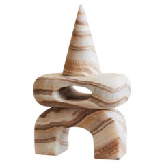 Artefacto Marble I Pink, scultura contemporanea, realizzata a mano in Messico