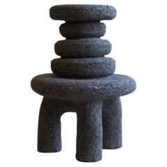 Artefacto « Volcanic Rock LS I », sculpture de collection, fabriquée à la main au Mexique