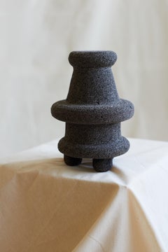Artefacto Volcanic Rock LS II, sculpture de collection, fabriquée à la main au Mexique