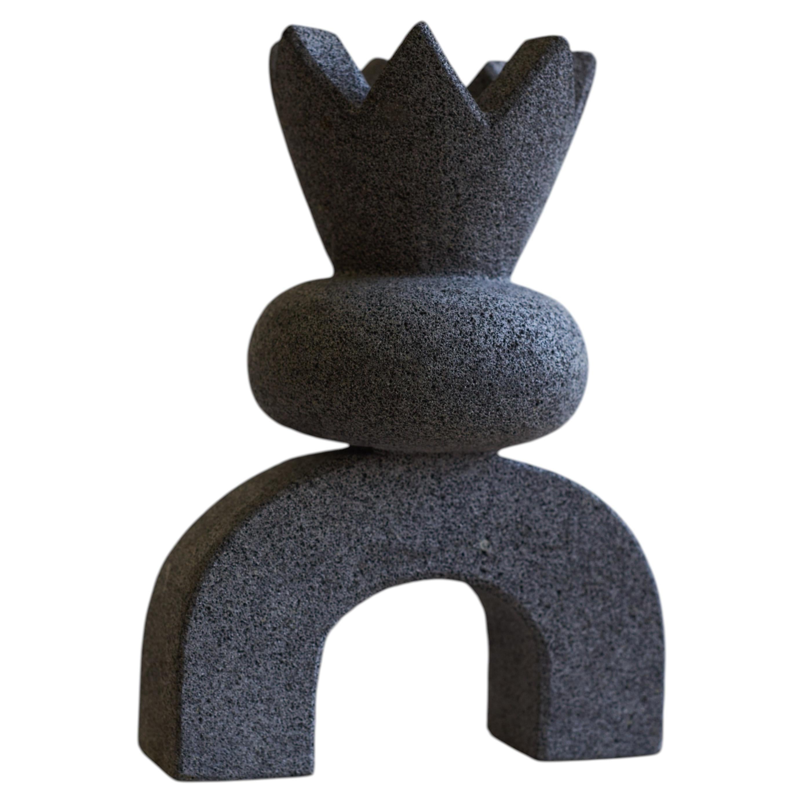 Artefacto Volcanic Rock LS VI, Collectible Sculpture, Hand-crafted in Mexico