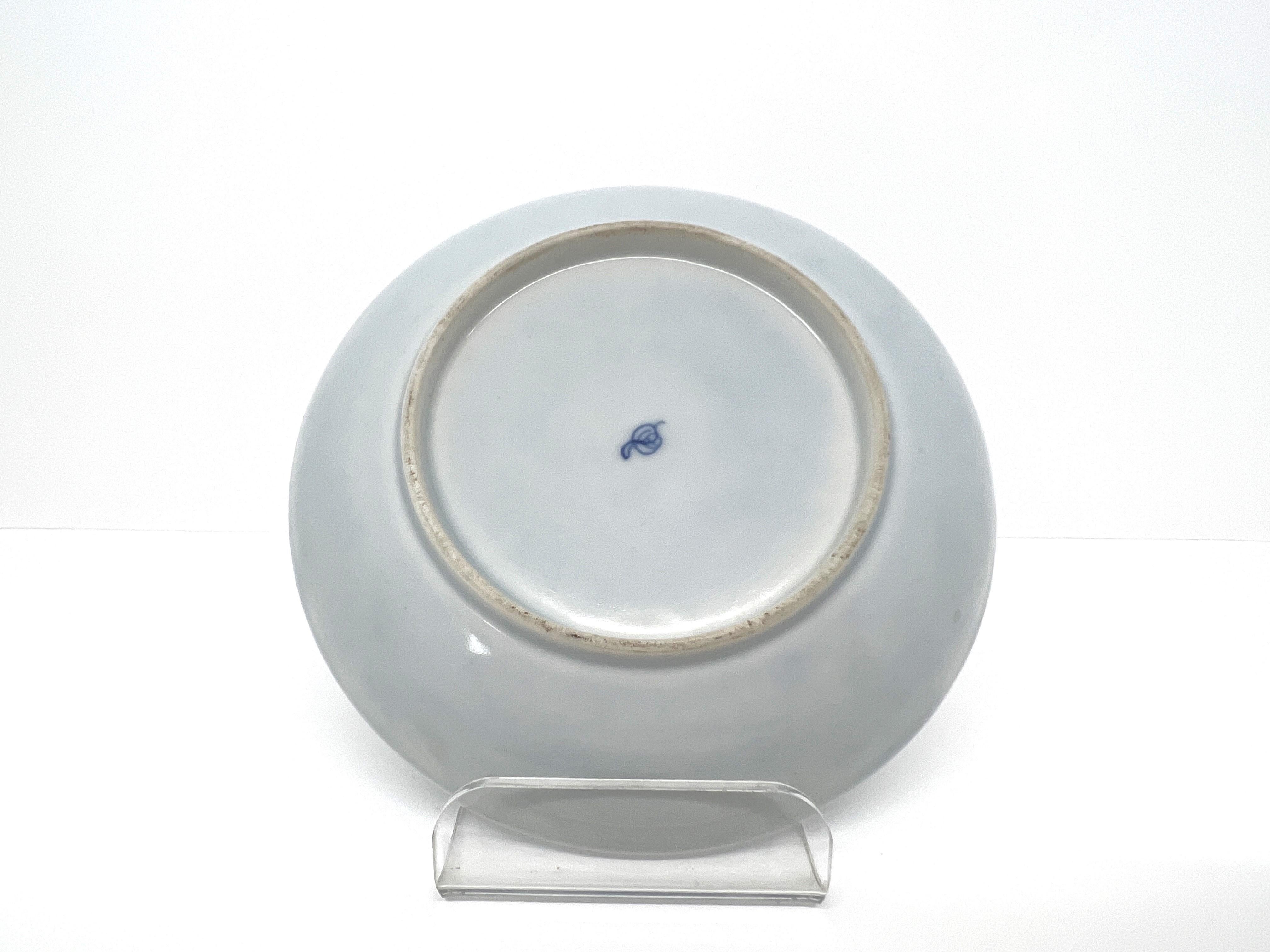 Chinese Artefacts of the Literati Pattern Plate c 1725, Qing Dynasty, Yongzheng Era For Sale