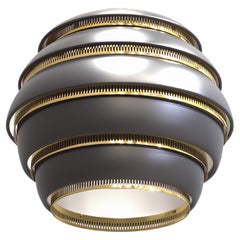 Artek A331 Black Metal Beehive Pendant Light by Alvar Aalto