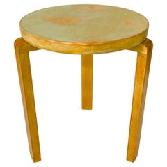 Artek Aalto L-leg stool with finger joint construction