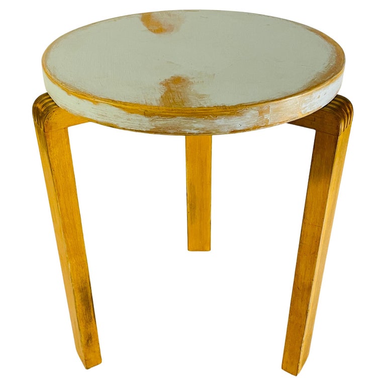 Artek Aalto LLeg Stool with Finger Joint Construction at 1stDibs