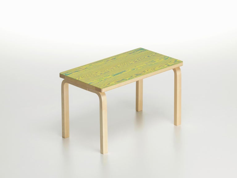 For Sale: Green (green/yellow ColoRing) Artek Bench 153B ColoRing by Alvar Aalto and Jo Nagasaka 2