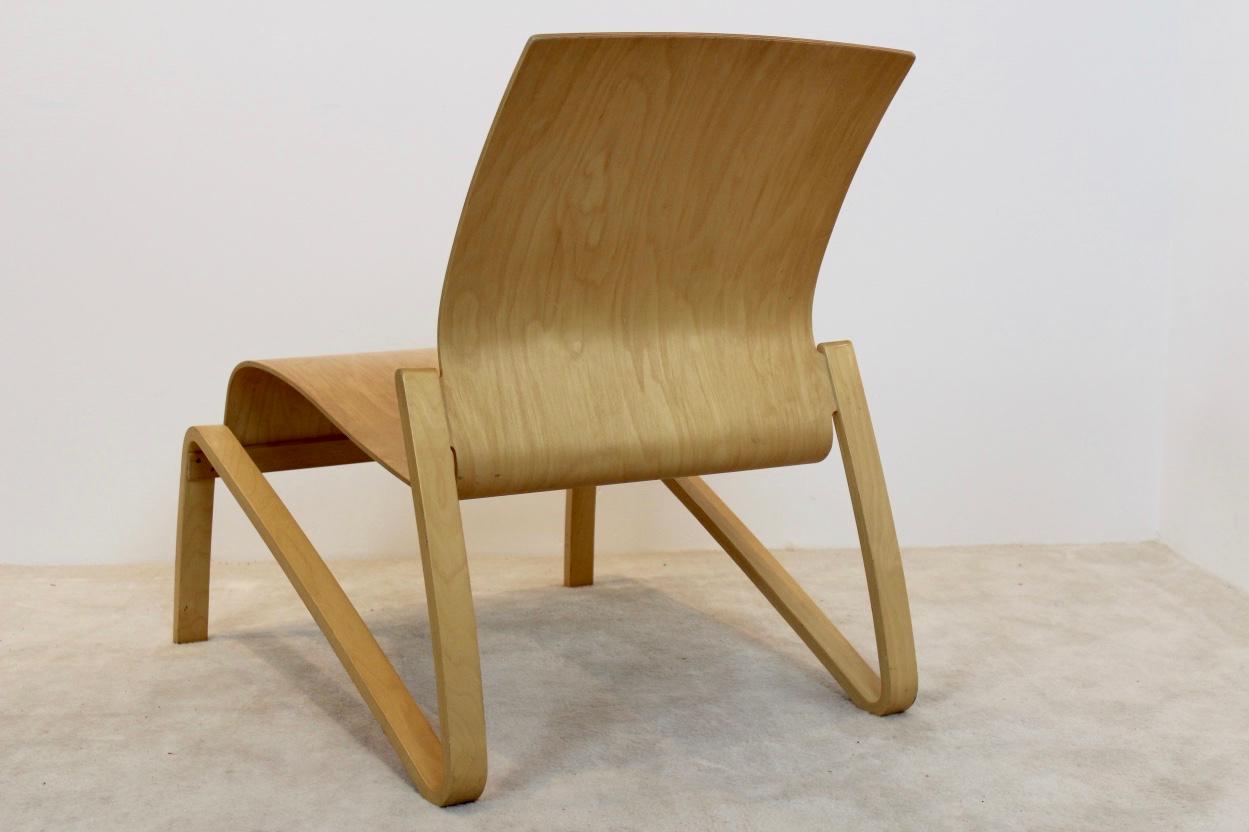 Birch Artek Plywood Nandin Lounge Chair by Hans Peter Weidmann