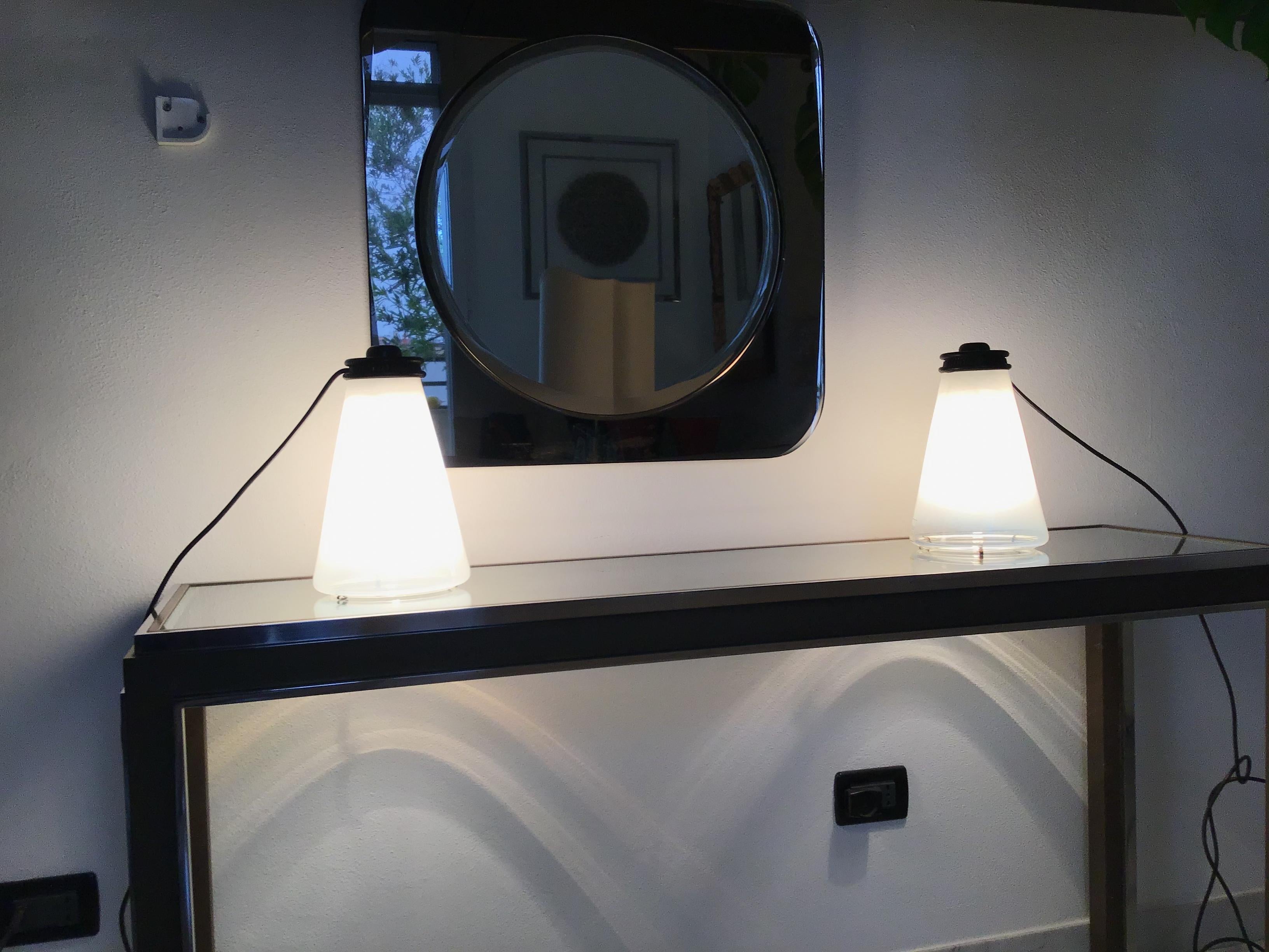 Arteluce couple table lamp Conetto “Ezio Didone