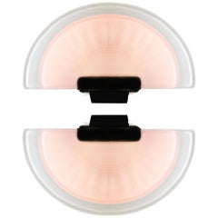 Arteluce Diva Blush Pink Fan Shaped Postmodern Flush Light Fixture Wall Sconce