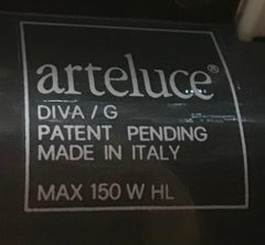 Arteluce  N 8 Sconces Glass Metal 1980 italy