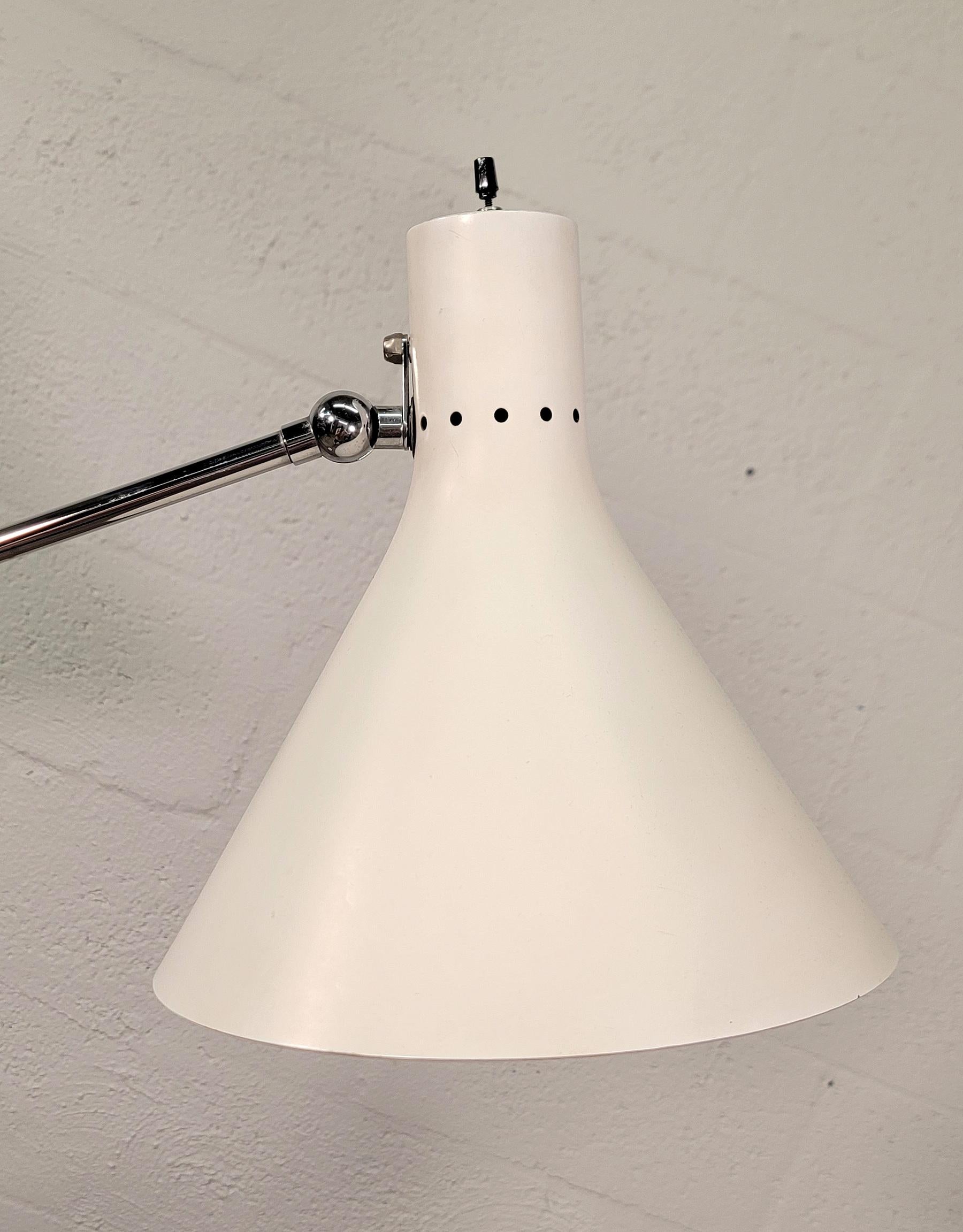 Arteluce Single-Arm White Adjustable Floor Lamp For Sale 3