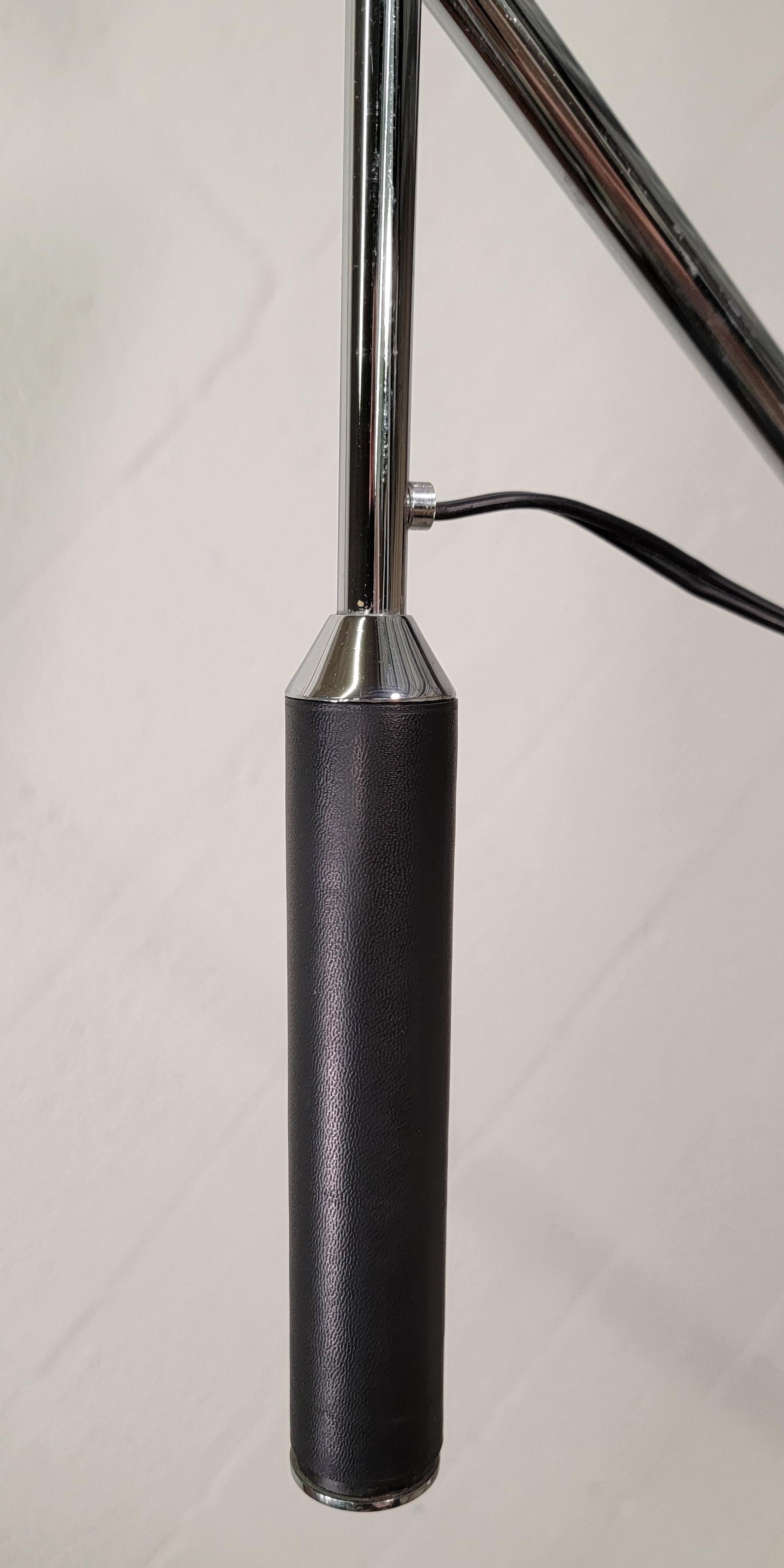 Mid-Century Modern Arteluce Single-Arm White Adjustable Floor Lamp For Sale