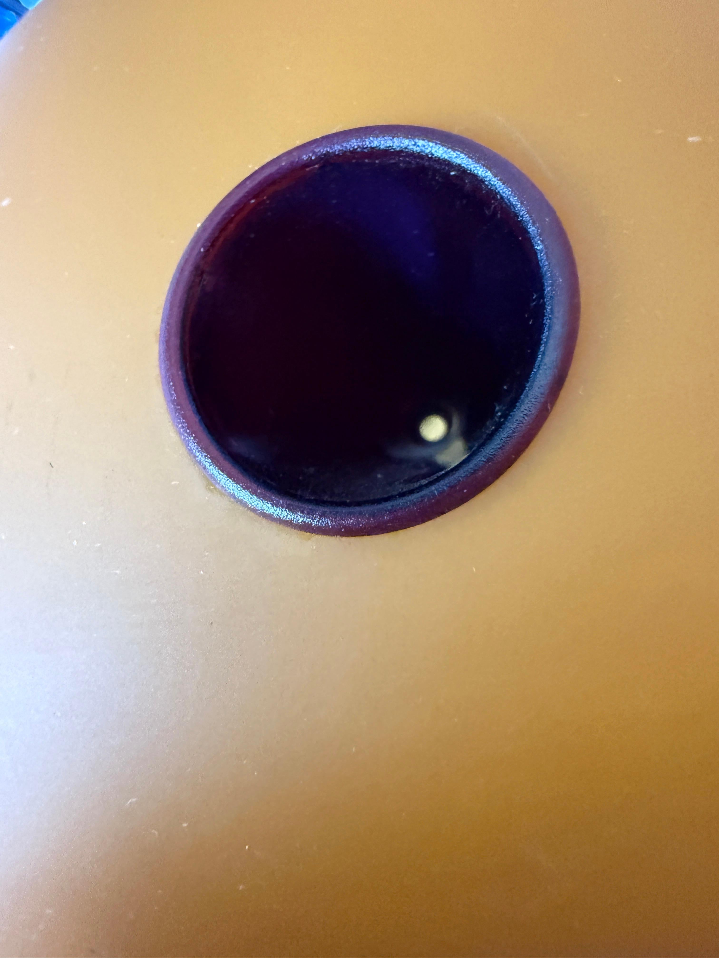 Arteluce Pendentif en verre orange chaud 
