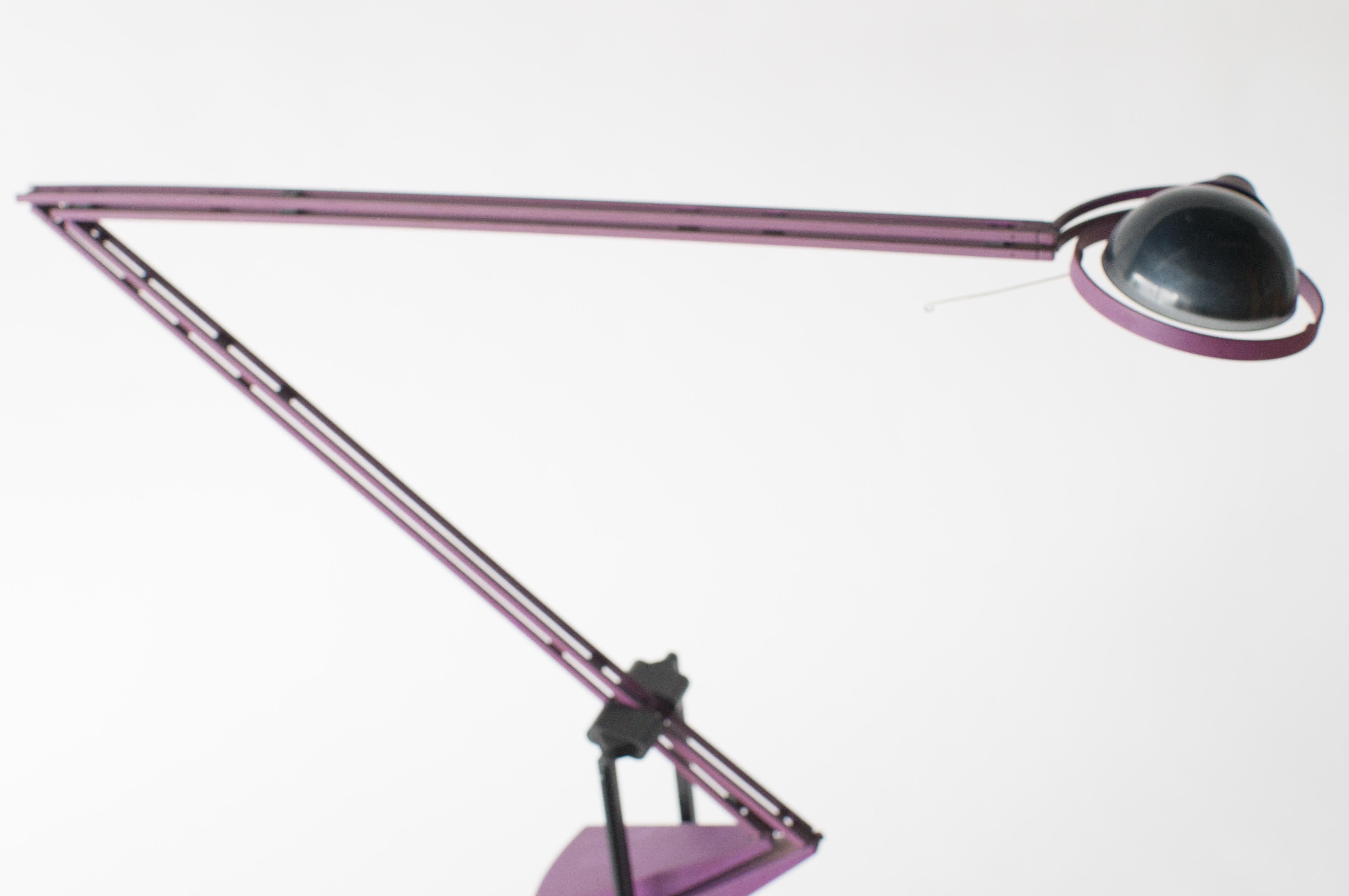 Painted Arteluce Zoom 50 King and Miranda Desk Lamp 1980s Style Postmodern Minimal
