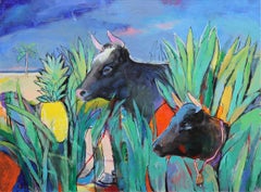 "Cows Looking for Pineapples"