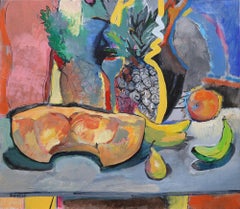 "Still Life with Pumpkin and Pineapple"