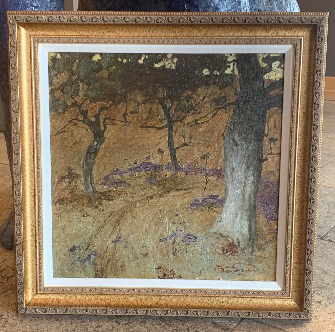 Oktober Apfelbäume – Painting von Artem Rogowoi