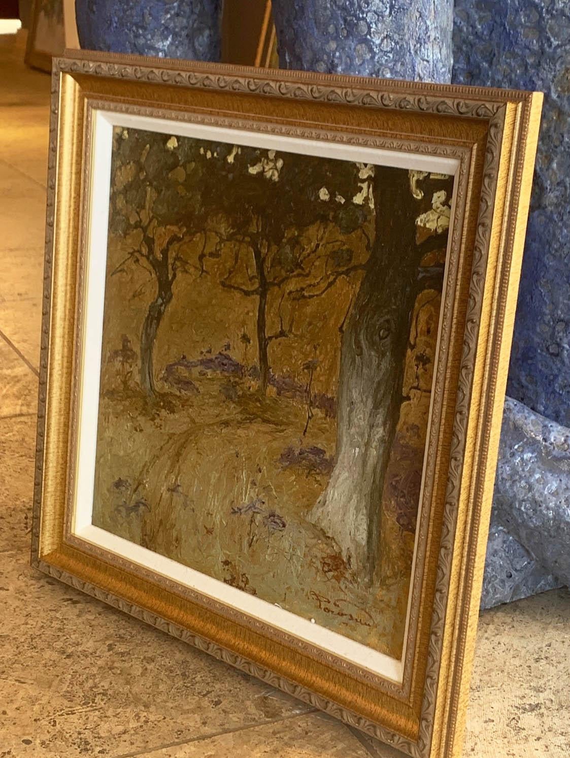 Oktober Apfelbäume (Impressionismus), Painting, von Artem Rogowoi