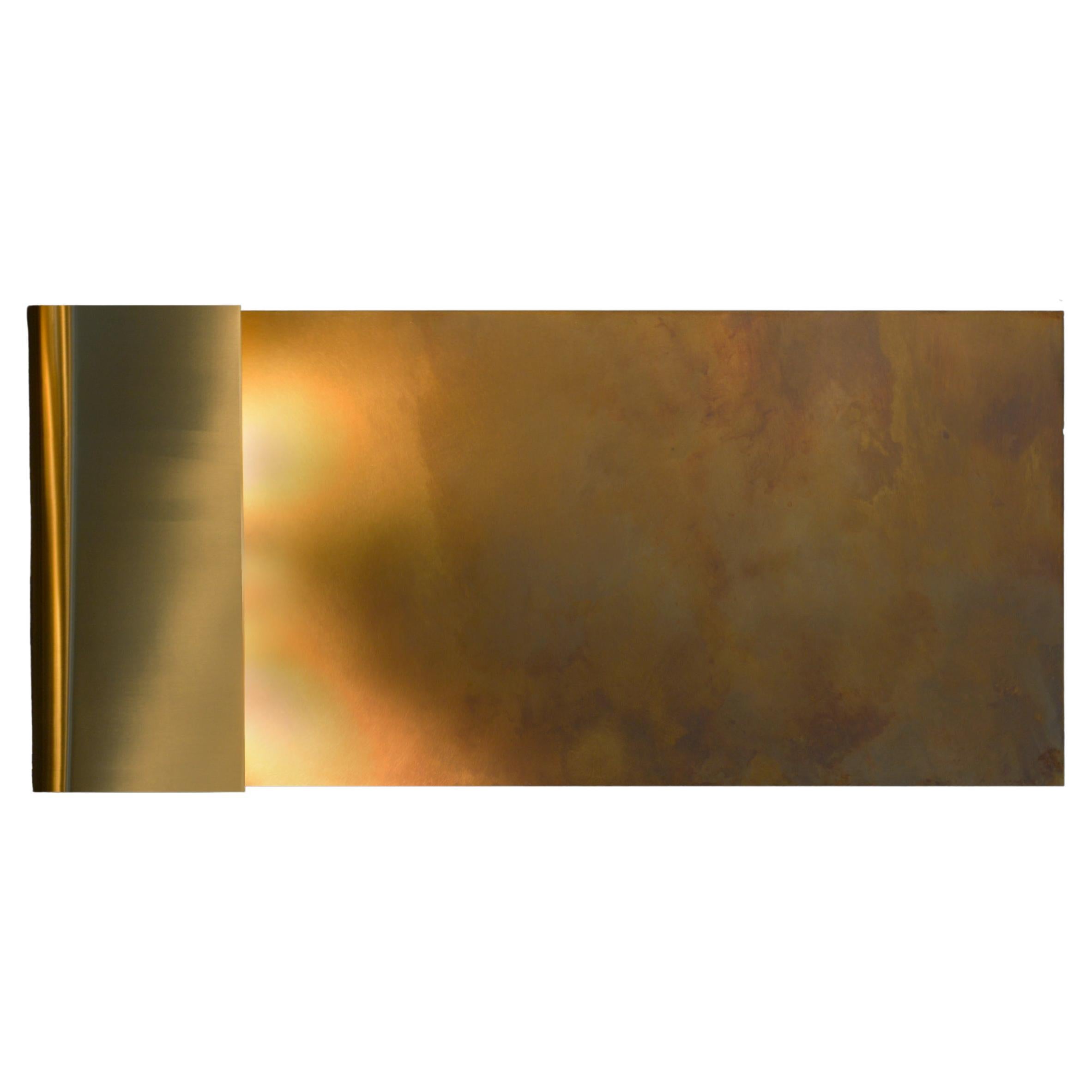 ARTEM Wall Light - Hand Patinated Brass Luxury Light Made in Britain For Sale