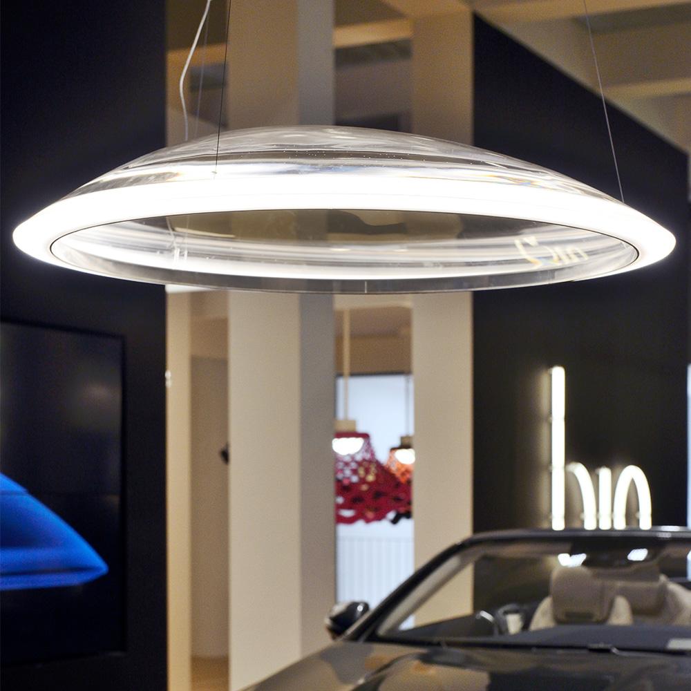 Italian Artemide Ameluna Suspension Light For Sale