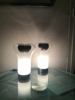 Artemide “Angelo Mangiarotti” Saffo Table Lamp Murano Glass, 1970, Italy