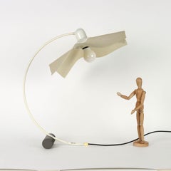 Artemide Area Curvea Lamp Iron, Italy, 1970s