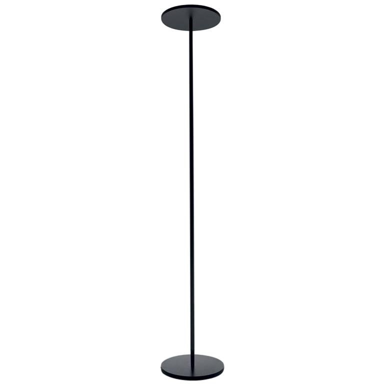 Artemide Athena LED Floor Lamp in Black by Naoto Fukasawa For Sale