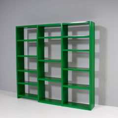 Artemide by Ernesto Gismondi Dodona 300 Green Bookshelves, 1970s