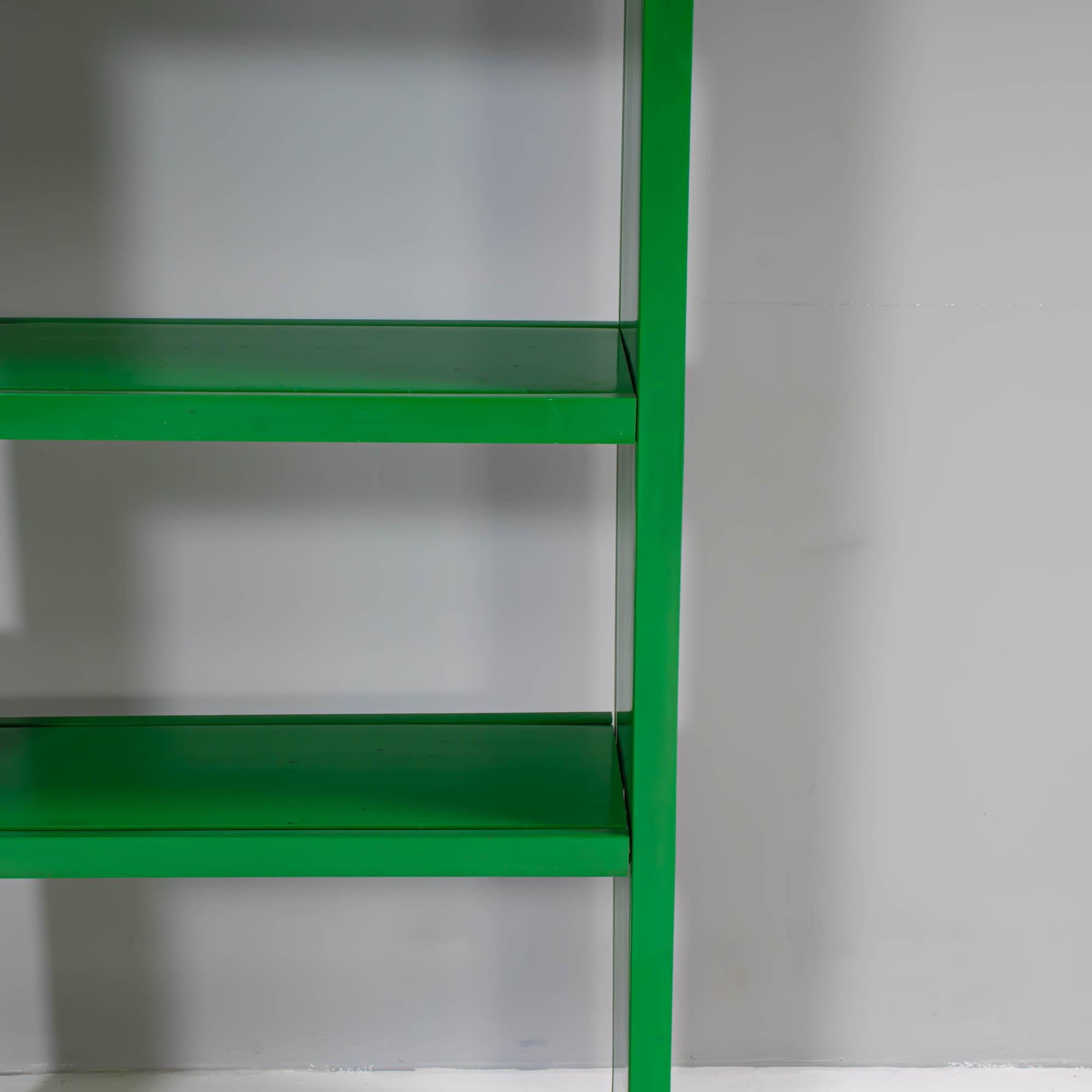 Late 20th Century Artemide by Ernesto Gismondi Dodona 300 Green Bookshelves, 1970s