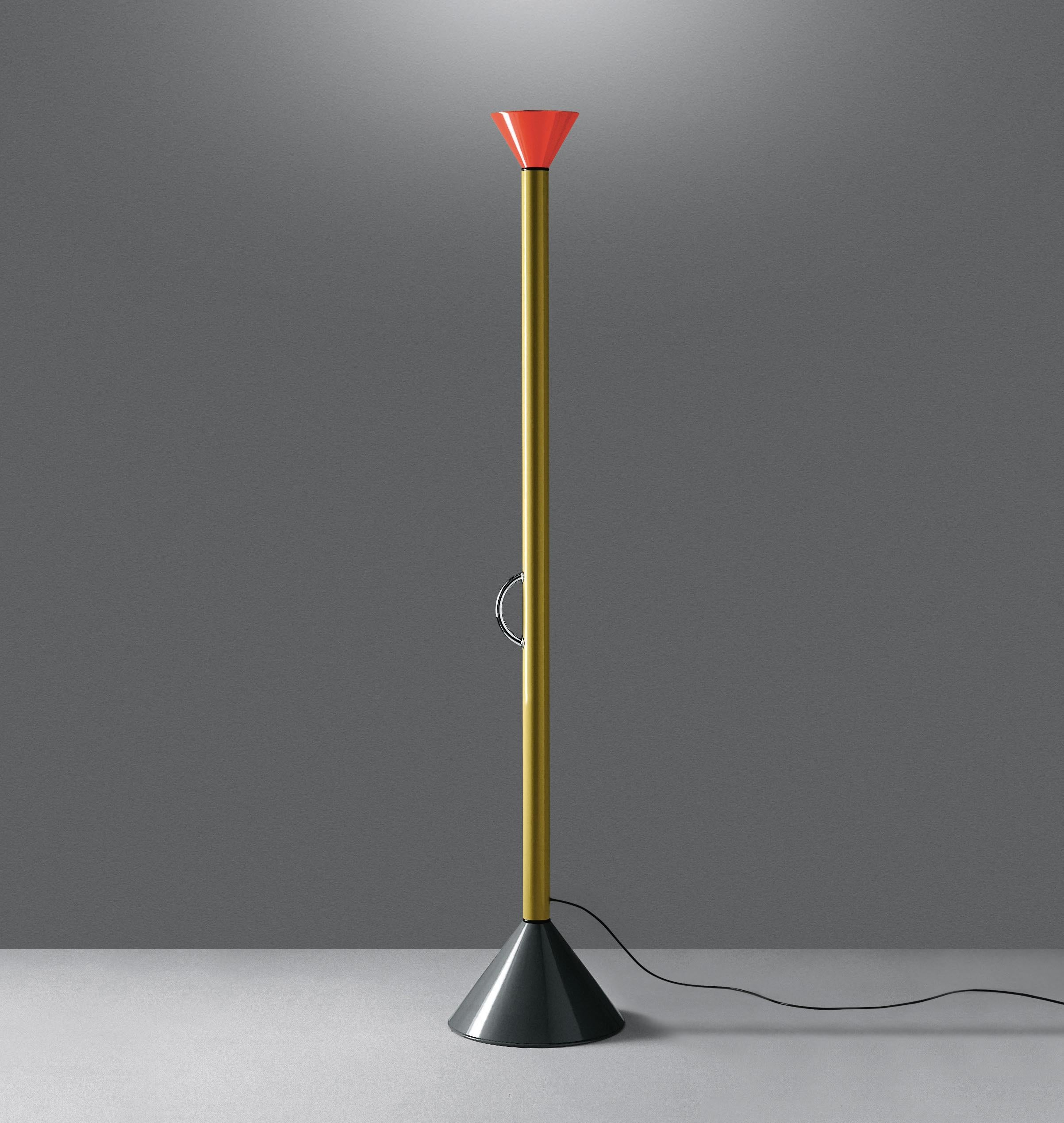Artemide Callimaco LED-Stehlampe in mehrfarbigem Design von Ettore Sottsass (Moderne) im Angebot