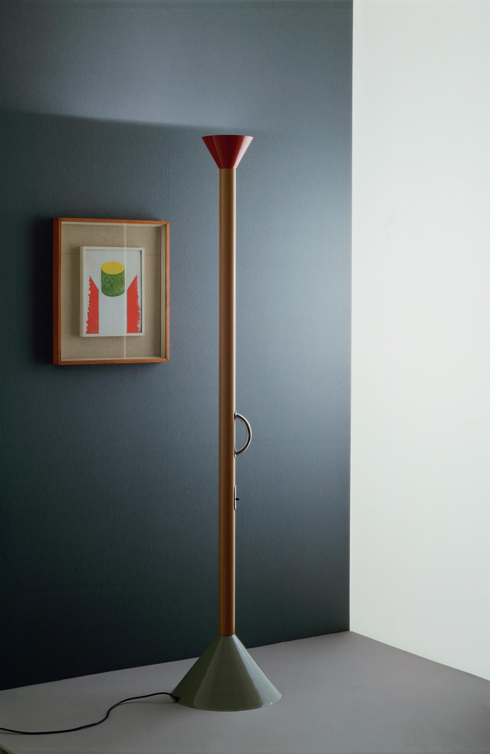 Artemide Callimaco LED-Stehlampe in mehrfarbigem Design von Ettore Sottsass (Italienisch) im Angebot