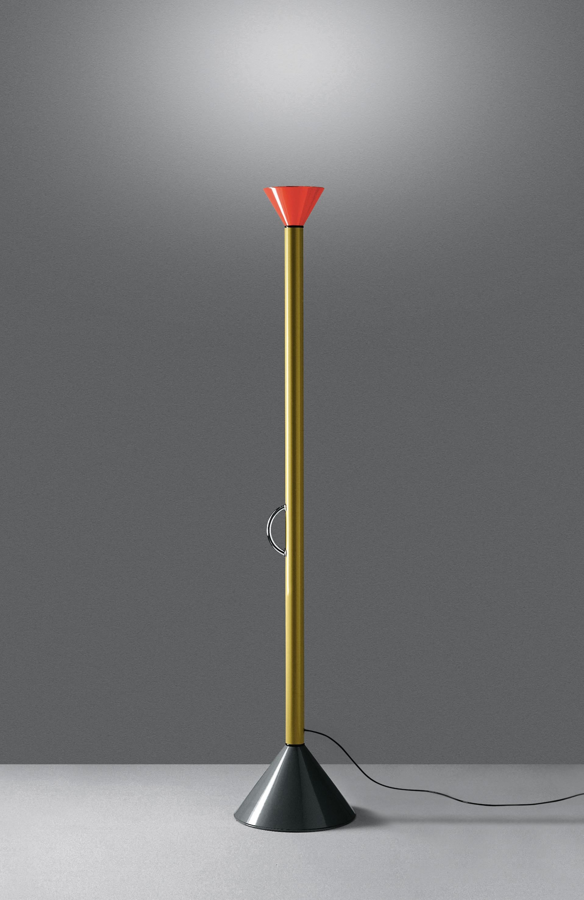 Artemide Callimaco LED-Stehlampe in mehrfarbigem Design von Ettore Sottsass im Zustand „Neu“ im Angebot in Hicksville, NY
