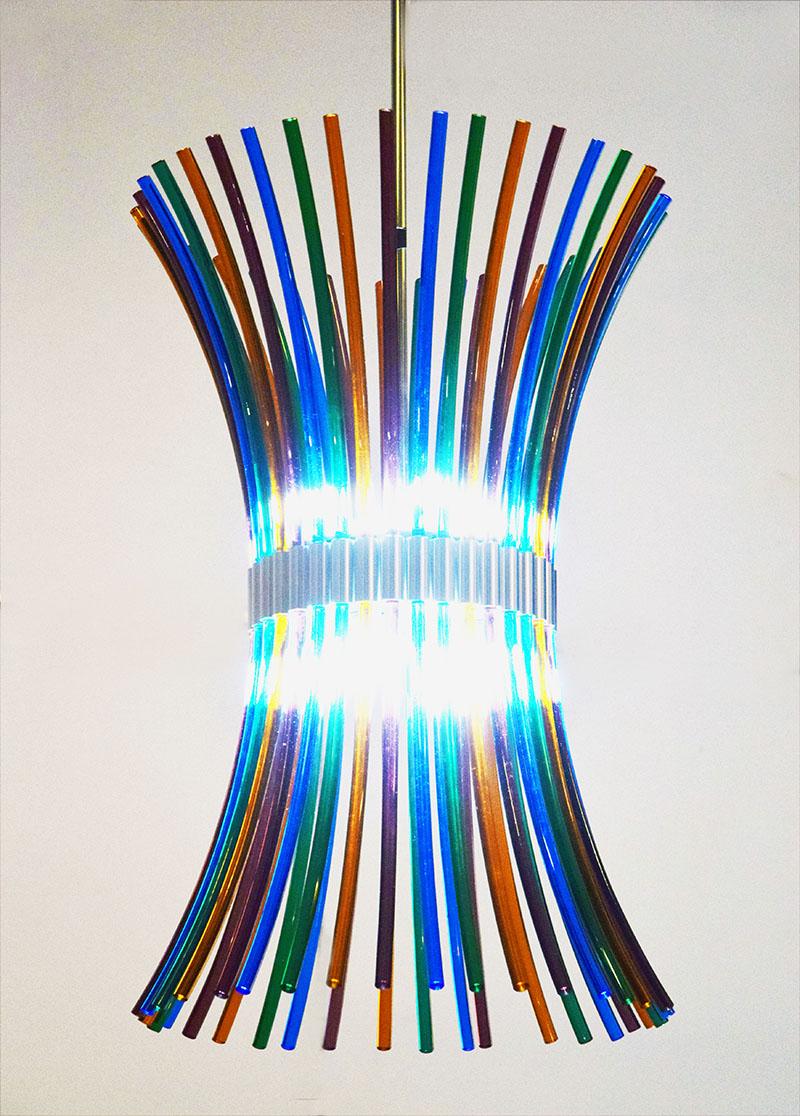 italien Lustre Artemide Tamiri Design Roberto Pamio, 1970 en vente