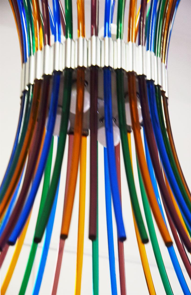 Artemide Chandelier Tamiri Design Roberto Pamio, 1970s In Excellent Condition For Sale In Parma, IT