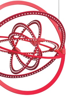 Artemide Copernico 500 Pendelleuchte in Rot von Carlotta de Bevilacqua