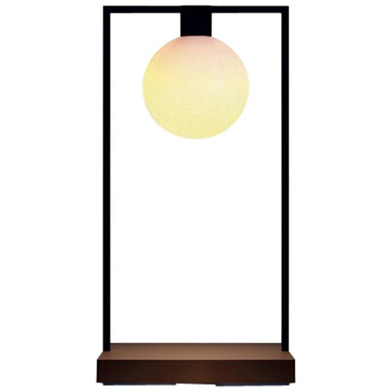 Artemide Curiosity 36 Table Lamp with Sphere in Black by Davide Oppizzi For Sale