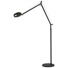 Artemide Demetra 30K LED Floor Lamp in Matte Black with Floor support