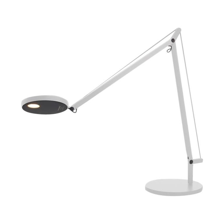 Artemide Demetra LED 27K Table Lamp in White with Base by Naoto Fukasawa For Sale