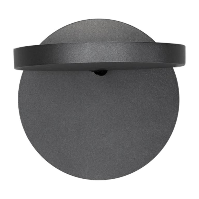 Artemide Demetra LED 27K Wall Spot Lamp in Anthracite Gray with Switch For Sale