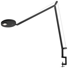 Artemide Demetra Professional Led Table Lamp in Black with Clamp, Naoto Fukasawa