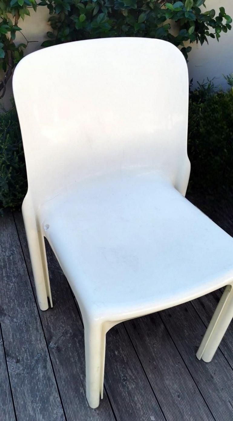 6 chaises italiennes Artemide Design Vico Magistretti Modèle Selene en vente 4
