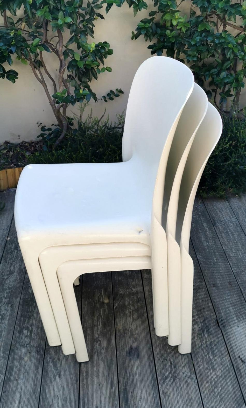 6 chaises italiennes Artemide Design Vico Magistretti Modèle Selene en vente 8